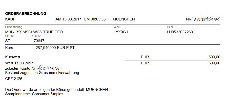 Consorsbank Ungunstige Sparplanausfuhrungen Vorborslich An Der Borse Munchen
